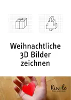 Vorschau - Arbeitsblätter - Weihnachtliche 3D Bilder zeichnen (Parallelperspektive) - Deckblatt