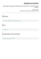 Vorschau - Arbeitsblätter - Arbeitsblatt "Umgang mit Arbeitsmaterial in der Schule" + interaktive Lösung & MP3 + - Seite 1