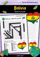 Vorschau - Arbeitsblätter - Bolivia Search puzzle - letter grid (English) - Deckblatt