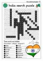 Vorschau - Spiele - India Search puzzle - Letter grid (English) - Seite 2