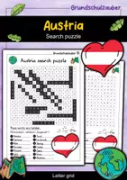 Vorschau - Arbeitsblätter - Austria Search puzzle - Letter grid (English) - Deckblatt