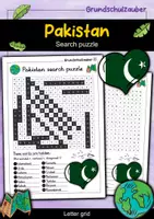 Vorschau - Arbeitsblätter - Pakistan Search puzzle - Letter grid (English) - Deckblatt