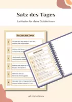 Vorschau - Fördermaterial/Inklusion - Leitfaden: Satz des Tages / Satz der Woche - Deutsch - DaZ - Sekundarstufe - Deckblatt