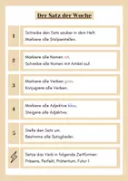Vorschau - Fördermaterial/Inklusion - Leitfaden: Satz des Tages / Satz der Woche - Deutsch - DaZ - Sekundarstufe - Seite 3