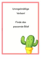 Vorschau - Fördermaterial/Inklusion - Klettmappe Wörter lesen Präteritum - unregelmäßige Verben - Seite 2