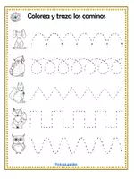 Vista previa - Manualidades / Dibujos para colorear - Cuadernillo de los Animales del Bosque (20 actividades) - página 2