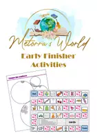 Vorschau - Arbeitsblätter - Early Finisher exercises "Finish the pattern & boardgame" - Deckblatt