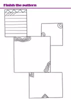 Vorschau - Arbeitsblätter - Early Finisher exercises "Finish the pattern & boardgame" - Seite 3