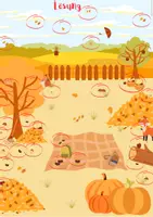Vorschau - Arbeitsblätter - Wimmelbild Herbst - Leseförderung Deutsch - Seite 3