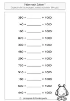 Vorschau - Arbeitsblätter - ZR 1000: Ergänzen bis 1000, Malen nach Zahlen, differenziert - Seite 3