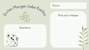 Vorschau - Präsentationen/Tafelbilder - Begrüßungsbild Klassentier Koala (Digitale Tafel) - Seite 3