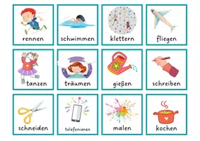 Vorschau - Spiele - Verben Pantomime Spiel - Seite 1