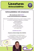 Vorschau - Arbeitsblätter - Schmuckblätter | Lineaturen | Sprache | Grundschule | Retro-Design I kommerzielle Nutzung - Seite 2