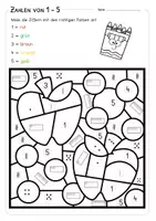 Vorschau - Arbeitsblätter - Zahlendarstellung von 1 bis 5 für 1. Klasse - Seite 3