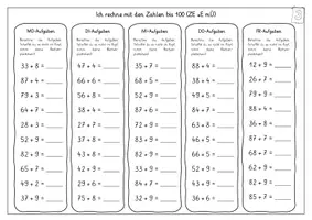 Vorschau - Arbeitsblätter - ZR 100 mit Übergang - Aufgaben für den Wochenplan - Seite 3