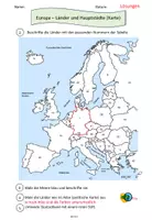 Vorschau - Arbeitsblätter - Materialpaket Europas Länder - Deckblatt