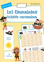 Vorschau - Spiele - Das kleine Einmaleins - Spiel (Schiffe versenken) - Deckblatt