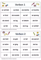 Vorschau - Spiele - Bingo: Rechtschreibung – Unregelmäßige Verben im Präteritum - Deckblatt