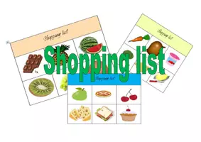 Vorschau - Spiele - Shopping game - zum Thema Food - Deckblatt