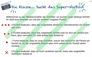 Vorschau - Arbeitsblätter - Die Klasse X Sucht Das super -Vorbild - Deckblatt