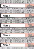 Vorschau - Merkblätter - editierbare Tischkarten Tischhelfer Buchstaben Zahlen #Fledermausklasse - Seite 3