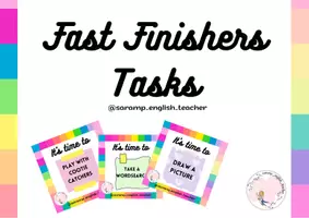 Vista previa - Refuerzo / NEE / Materiales de apoyo - FAST FINISHERS TASKS - página 1