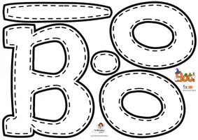 Aperçu - Matériel pour travaux manuels / dessin - Halloween Boo! Bricolage à imprimer sur papier coloré - Page 2
