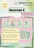 Vorschau - Arbeitsblätter - Buchstabe A: Einstieg - Geschichte - Übungen - Basisschrift - Deckblatt