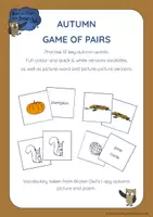 Vorschau - Spiele - Brown Owl's Autumn - Game of Pairs - Deckblatt