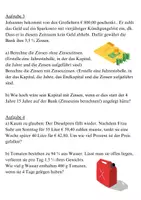 Vorschau - Arbeitsblätter - Mathematik Aufgaben Zinsrechnung - Seite 3
