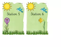 Vorschau - Stationenlernen - Klassenraumbeschriftungen "Durch das Jahr" *Growing Bundle* - Seite 3