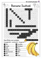 Vorschau - Arbeitsblätter - Banane MEGABUNDLE - Wissenskartei, Lückentext, Steckbrief, Suchsel - Seite 3