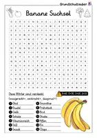 Vorschau - Arbeitsblätter - Banane MEGABUNDLE - Wissenskartei, Lückentext, Steckbrief, Suchsel - Seite 2