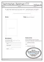 Vorschau - Arbeitsblätter - Geheft Zeichenschritte Durchbruch_Skizzieren flache Werkstücke - Seite 1