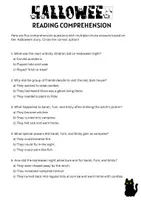 Vorschau - Arbeitsblätter - Reading Comprehension HALLOWEEN | A1-A2 - Seite 2