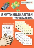 Vorschau - Spiele - Musik ✋🏼 Klatsche deinen Rhythmus ✋🏼 Rhythmusbausteine Tafelkarten - Deckblatt