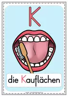 Vorschau - Unterrichtsreihen - Zähne | KAI Zahnputztechnik | Tafelbilder & Kärtchen - Seite 1
