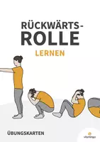 Vorschau - Stationenlernen - Rolle rückwärts: Übungskarten für den Sportunterricht (Rückwärtsrolle) - Deckblatt