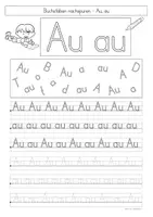 Vorschau - Arbeitsblätter - Buchstaben Au, au - Buchstabeneinführung, Zwielaut - Seite 2