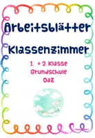 Vorschau - Arbeitsblätter - Arbeitsblätter Klassenzimmer 1. und 2. Klasse Grundschule - Deckblatt