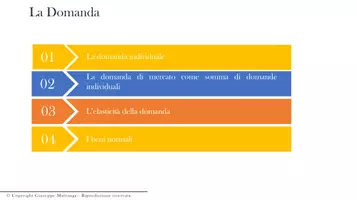 anteprima - Presentazioni / Lavagne - Corso di Micreconomia: modulo 3. La domanda - Pagina di copertina