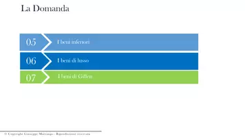 anteprima - Presentazioni / Lavagne - Corso di Micreconomia: modulo 3. La domanda - Pagina 1