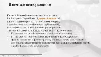 anteprima - Presentazioni / Lavagne - Corso di Micreconomia: modulo 7. Il monopsonio - Pagina 1