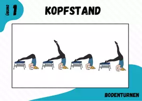 Vorschau - Stationenlernen - Turnen ⎮ Kopfstand 11 Stationskarten (methodische Reihe) - Seite 2