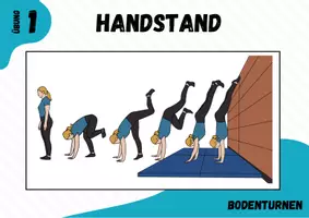 Vorschau - Stationenlernen - Turnen ⎮ Handstand 12 Stationskarten (methodische Reihe) - Seite 2
