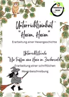 Vorschau - Unterrichtsreihen - Beschreibung einer Hexe Deutsch 2./3. Klasse - Deckblatt