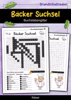 Vorschau - Arbeitsblätter - Bäcker Suchsel - Buchstabengitter - Deckblatt