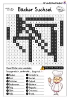 Vorschau - Arbeitsblätter - Bäcker Suchsel - Buchstabengitter - Seite 2