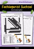 Vorschau - Arbeitsblätter - Fachlagerist Suchsel - Buchstabengitter - Deckblatt