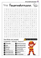 Vorschau - Spiele - Feuerwehrmann Suchsel - Buchstabengitter - Seite 1